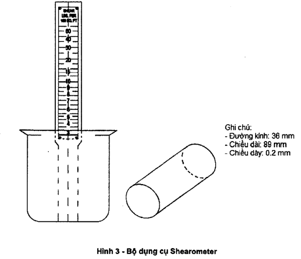 lực kế cắt tĩnh dung dịch bentonite - shearometer