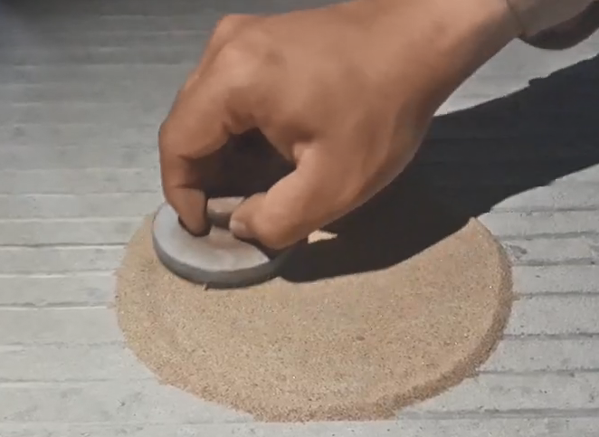 đo độ nhám mặt đường bằng phương pháp rắc cát